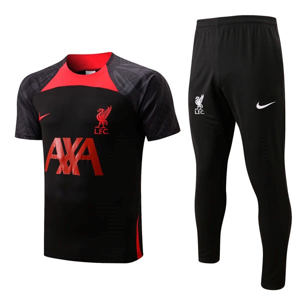Camiseta Liverpool Conjunto Completo 2022 2023 Negro